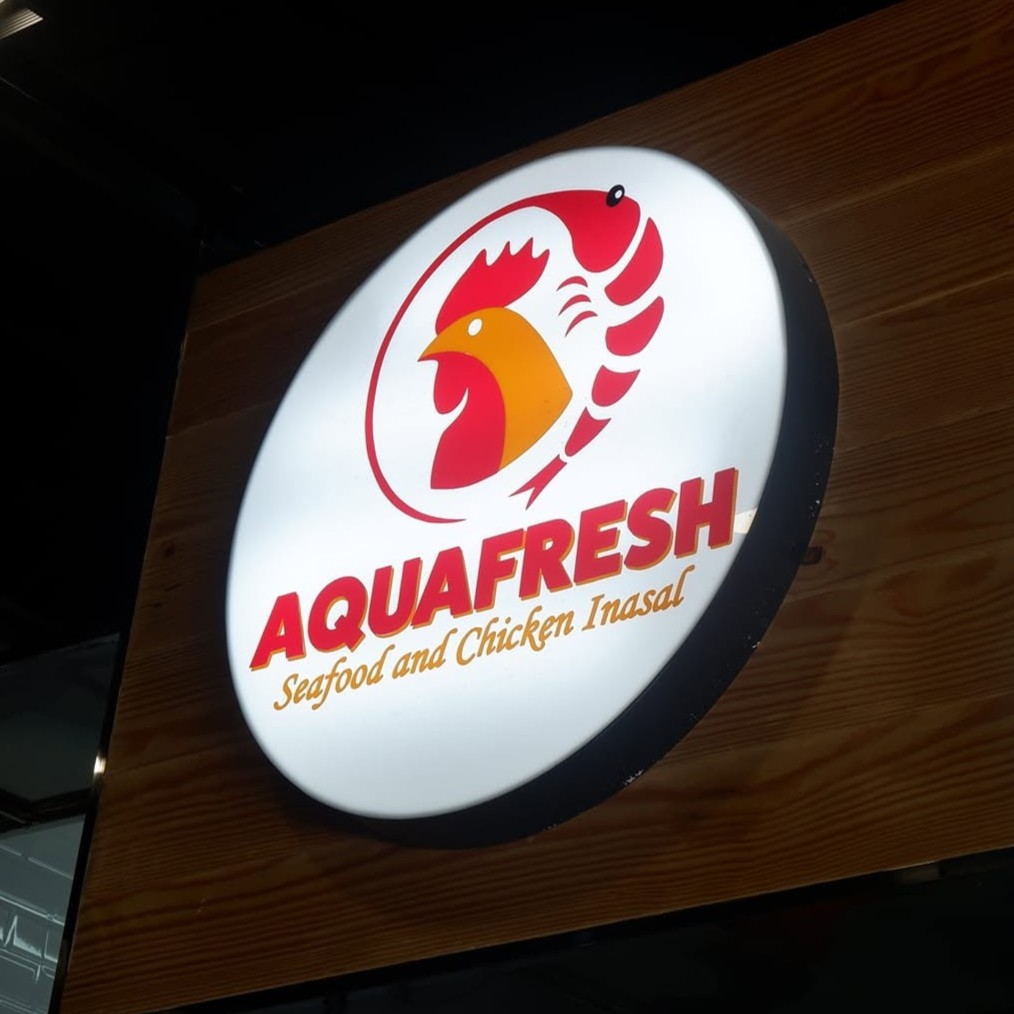 Aquafresh Seafood and chicken inasal restaurant logo